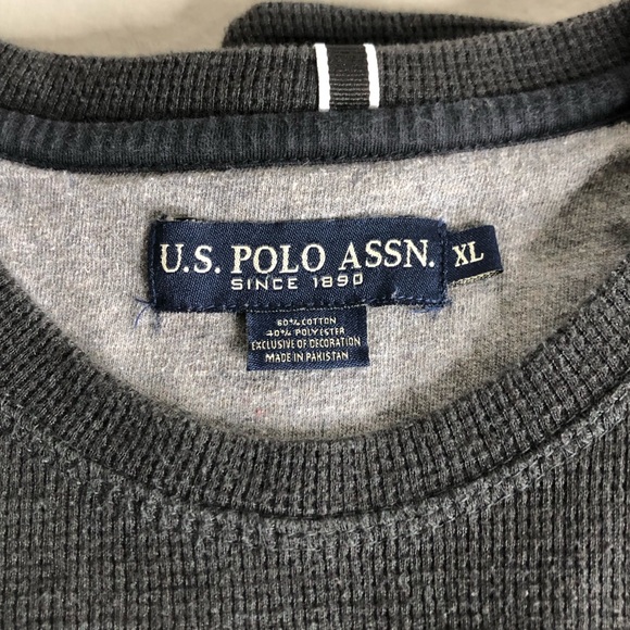 U.S. Polo Association thermal waffle top long sleeve shirt Size XL Men's - Picture 4 of 4